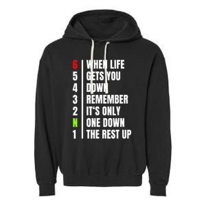 Motorbike Gears Joke | Biker Motorcycle Rider | Mens Garment-Dyed Fleece Hoodie