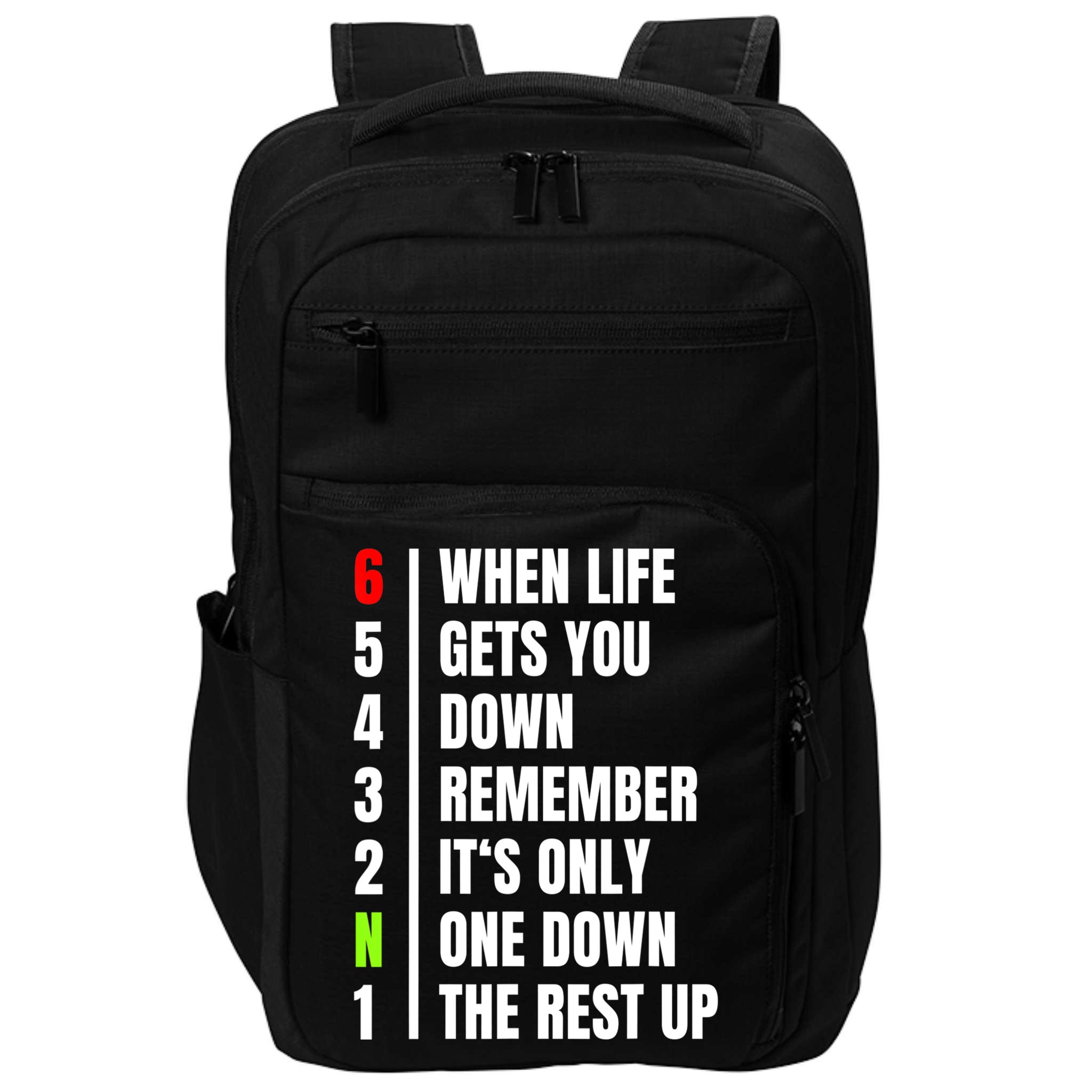 Motorbike Gears Joke | Biker Motorcycle Rider | Mens Impact Tech Backpack