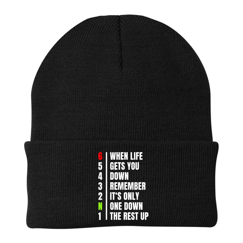 Motorbike Gears Joke | Biker Motorcycle Rider | Mens Beanie