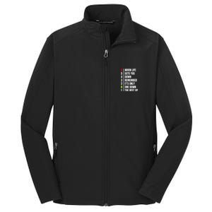 Motorbike Gears Joke | Biker Motorcycle Rider | Mens Core Soft Shell Jacket