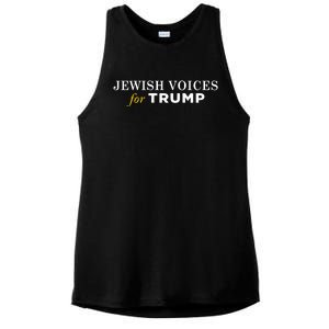 Maga Gear Jewish Voices For Trump Ladies PosiCharge Tri-Blend Wicking Tank