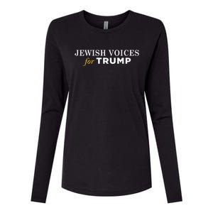 Maga Gear Jewish Voices For Trump Womens Cotton Relaxed Long Sleeve T-Shirt