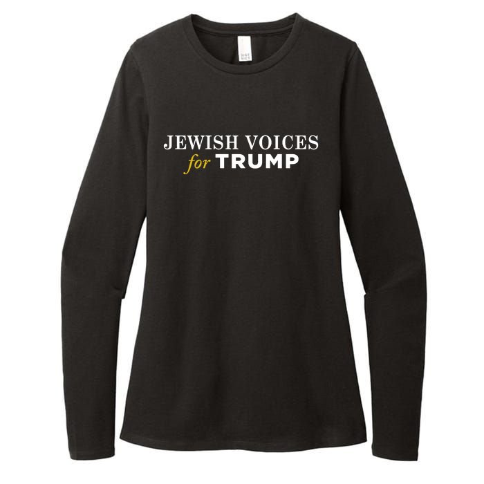 Maga Gear Jewish Voices For Trump Womens CVC Long Sleeve Shirt