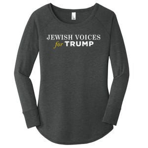 Maga Gear Jewish Voices For Trump Women's Perfect Tri Tunic Long Sleeve Shirt