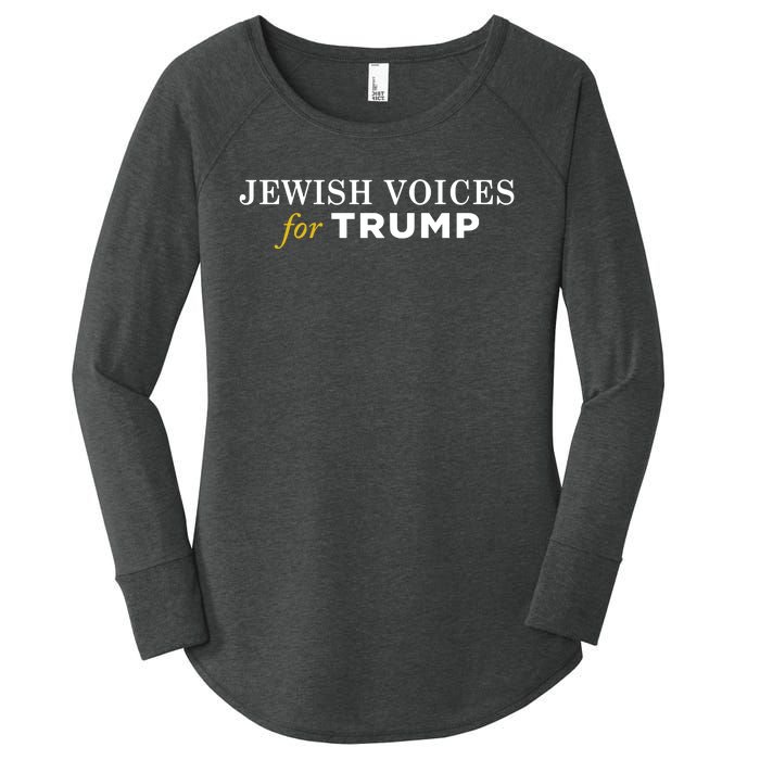 Maga Gear Jewish Voices For Trump Women's Perfect Tri Tunic Long Sleeve Shirt