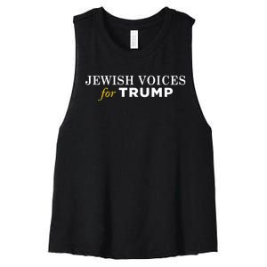 Maga Gear Jewish Voices For Trump Women's Racerback Cropped Tank