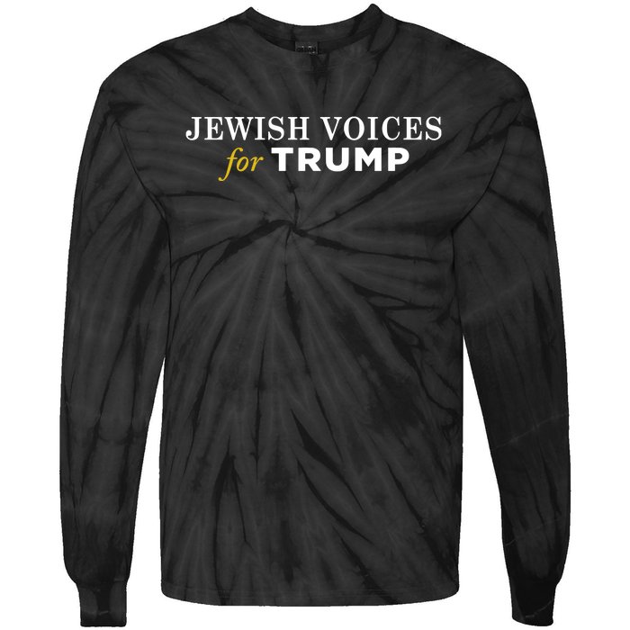 Maga Gear Jewish Voices For Trump Tie-Dye Long Sleeve Shirt