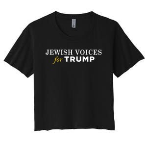 Maga Gear Jewish Voices For Trump Women's Crop Top Tee