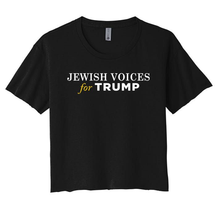 Maga Gear Jewish Voices For Trump Women's Crop Top Tee