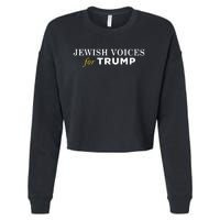 Maga Gear Jewish Voices For Trump Cropped Pullover Crew