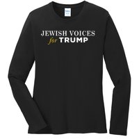 Maga Gear Jewish Voices For Trump Ladies Long Sleeve Shirt