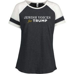 Maga Gear Jewish Voices For Trump Enza Ladies Jersey Colorblock Tee