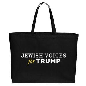 Maga Gear Jewish Voices For Trump Cotton Canvas Jumbo Tote