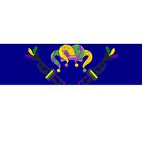 Musician Gift Jester Hat Masquerade Trumpet Mardi Gras Gift Bumper Sticker