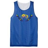 Musician Gift Jester Hat Masquerade Trumpet Mardi Gras Gift Mesh Reversible Basketball Jersey Tank