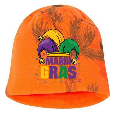 Mardi Gras Jester Costume Funny Mardi Gras Kati - Camo Knit Beanie