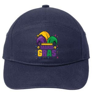 Mardi Gras Jester Costume Funny Mardi Gras 7-Panel Snapback Hat