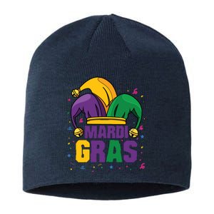 Mardi Gras Jester Costume Funny Mardi Gras Sustainable Beanie