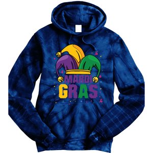 Mardi Gras Jester Costume Funny Mardi Gras Tie Dye Hoodie