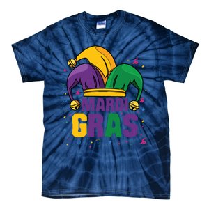 Mardi Gras Jester Costume Funny Mardi Gras Tie-Dye T-Shirt