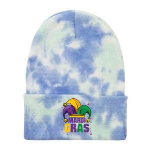 Mardi Gras Jester Costume Funny Mardi Gras Tie Dye 12in Knit Beanie