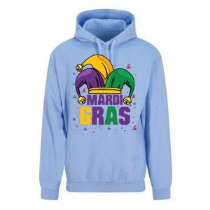 Mardi Gras Jester Costume Funny Mardi Gras Unisex Surf Hoodie