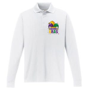 Mardi Gras Jester Costume Funny Mardi Gras Performance Long Sleeve Polo