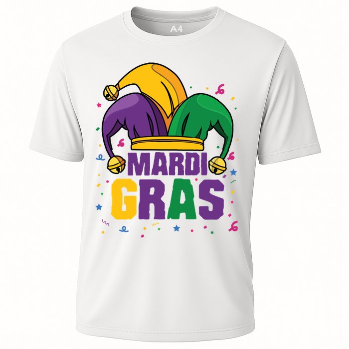 Mardi Gras Jester Costume Funny Mardi Gras Cooling Performance Crew T-Shirt