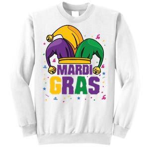 Mardi Gras Jester Costume Funny Mardi Gras Sweatshirt