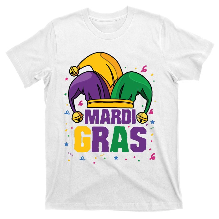 Mardi Gras Jester Costume Funny Mardi Gras T-Shirt