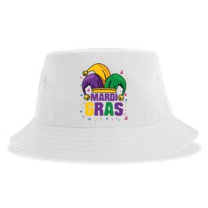 Mardi Gras Jester Costume Funny Mardi Gras Sustainable Bucket Hat