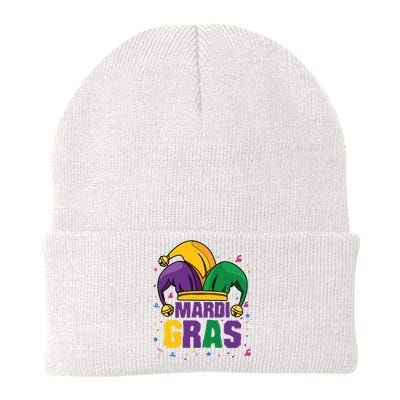 Mardi Gras Jester Costume Funny Mardi Gras Knit Cap Winter Beanie