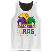 Mardi Gras Jester Costume Funny Mardi Gras Mesh Reversible Basketball Jersey Tank