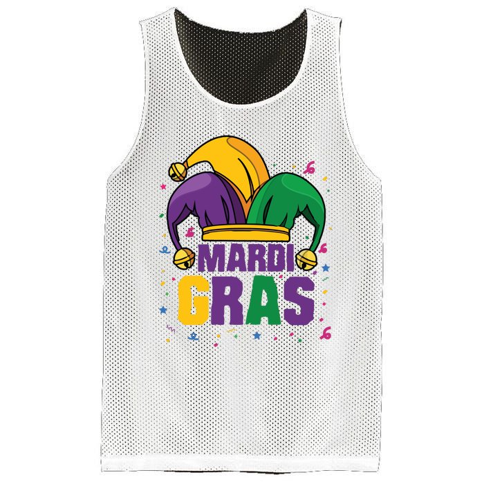 Mardi Gras Jester Costume Funny Mardi Gras Mesh Reversible Basketball Jersey Tank