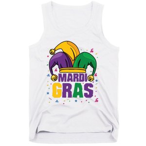 Mardi Gras Jester Costume Funny Mardi Gras Tank Top