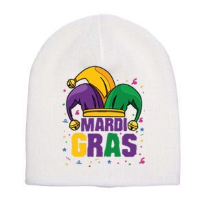 Mardi Gras Jester Costume Funny Mardi Gras Short Acrylic Beanie