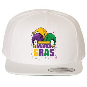 Mardi Gras Jester Costume Funny Mardi Gras Wool Snapback Cap