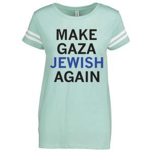 Make Gaza Jewish Again Enza Ladies Jersey Football T-Shirt