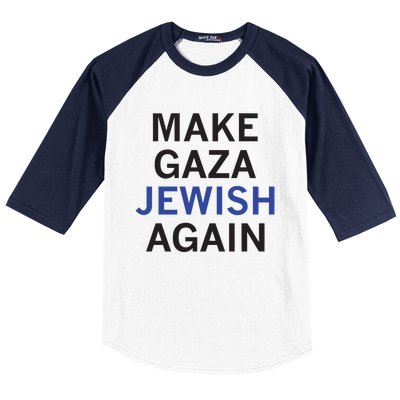 Make Gaza Jewish Again Baseball Sleeve Shirt