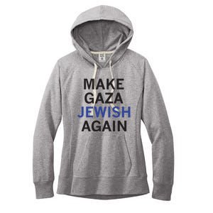 Make Gaza Jewish Again Women's Fleece Hoodie