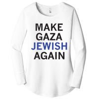 Make Gaza Jewish Again Women's Perfect Tri Tunic Long Sleeve Shirt