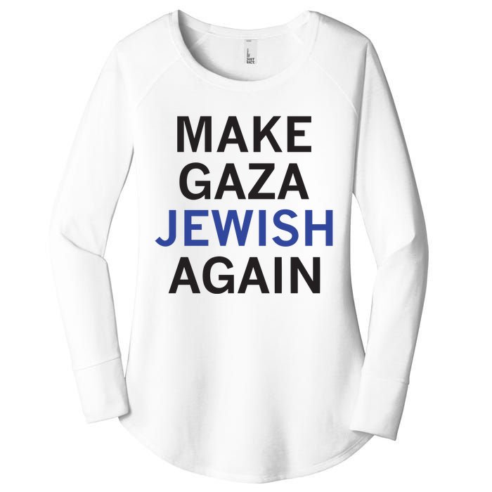 Make Gaza Jewish Again Women's Perfect Tri Tunic Long Sleeve Shirt