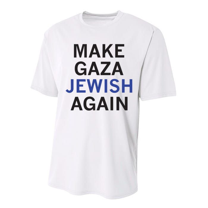 Make Gaza Jewish Again Performance Sprint T-Shirt