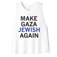 Make Gaza Jewish Again Women's Racerback Cropped Tank