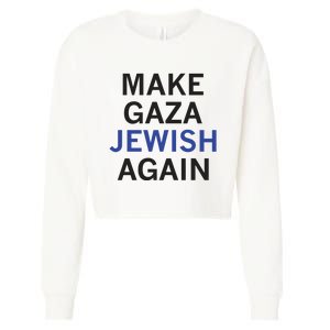 Make Gaza Jewish Again Cropped Pullover Crew