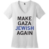 Make Gaza Jewish Again Women's V-Neck T-Shirt