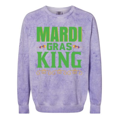 Mardi Gras King Colorblast Crewneck Sweatshirt