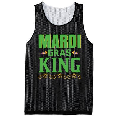 Mardi Gras King Mesh Reversible Basketball Jersey Tank