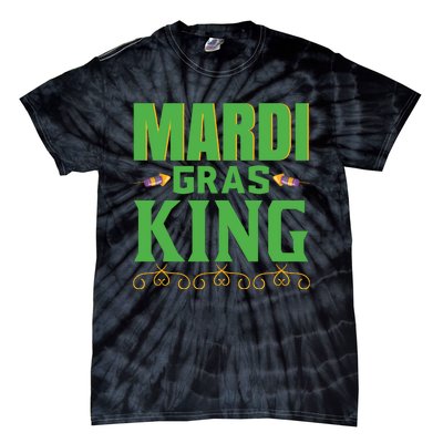 Mardi Gras King Tie-Dye T-Shirt