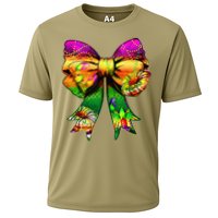 Mardi Gras King Cake Coquette Bow Crawfish Carnival Cooling Performance Crew T-Shirt